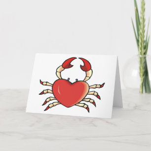 Heart Crab Card