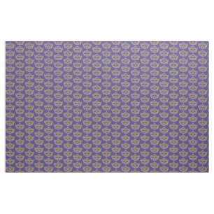 Heart Crown Tiara fabric repeat pattern iris bkgd