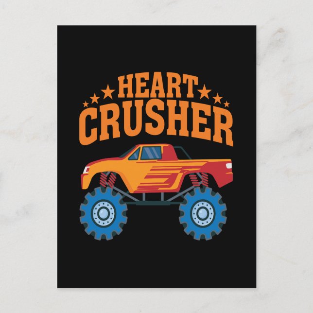 Heart Crusher Valentine Holiday Postcard (Front)
