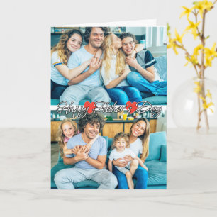 Heart Custom 2-photo Family Template Father's Day