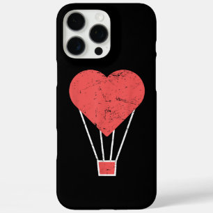 Heart  Cute Hot Air Balloon iPhone 16 Pro Max Case