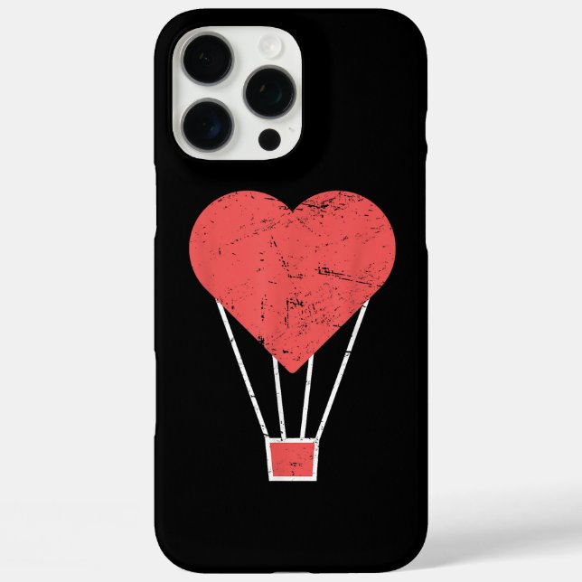 Heart  Cute Hot Air Balloon Case-Mate iPhone Case (Back)