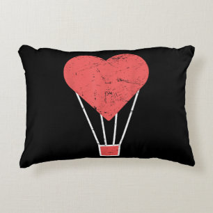 Heart Cute Hot Air Balloon Decorative Cushion
