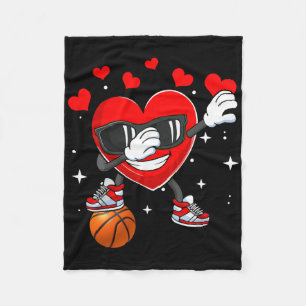 Heart Dab Dance With Bysketbyll Byll Valentines Da Fleece Blanket