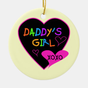 Heart Daddy's Girl T Shirts and Gifts Ceramic Ornament