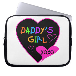 Heart Daddy's Girl T Shirts and Gifts Laptop Sleeve
