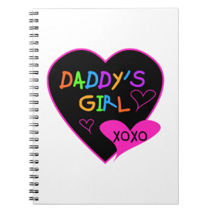 Heart Daddy's Girl T Shirts and Gifts Notebook