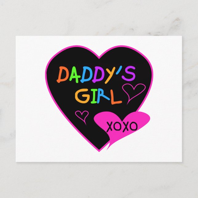 Heart Daddy's Girl T Shirts and Gifts Postcard (Front)