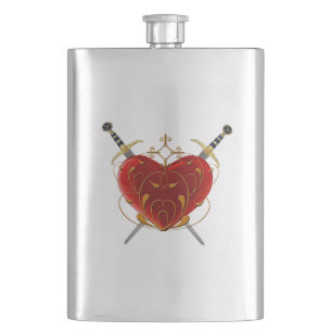 Heart & Daggers Flask