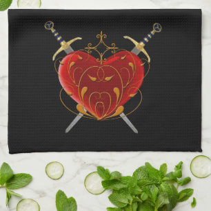 Heart & Daggers Kitchen Towel