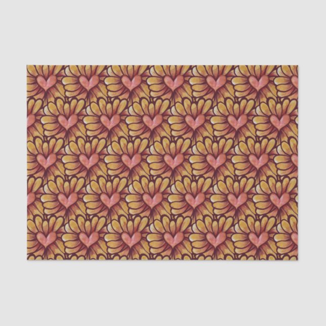 Heart Daisy Tissue Paper (Front)