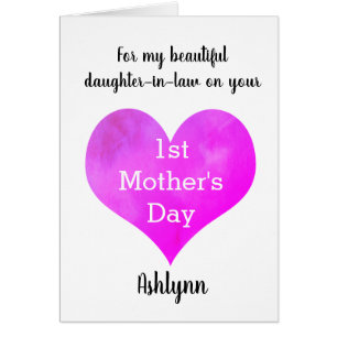 Heart Daughter in Law First Mother's Day