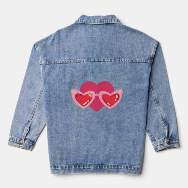 Heart Denim Jacket (Back)