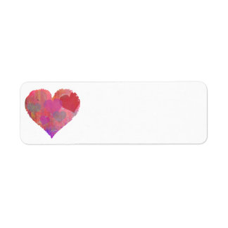 HEART DESIGN ADDRESS LABEL cute abstract Return Address Label