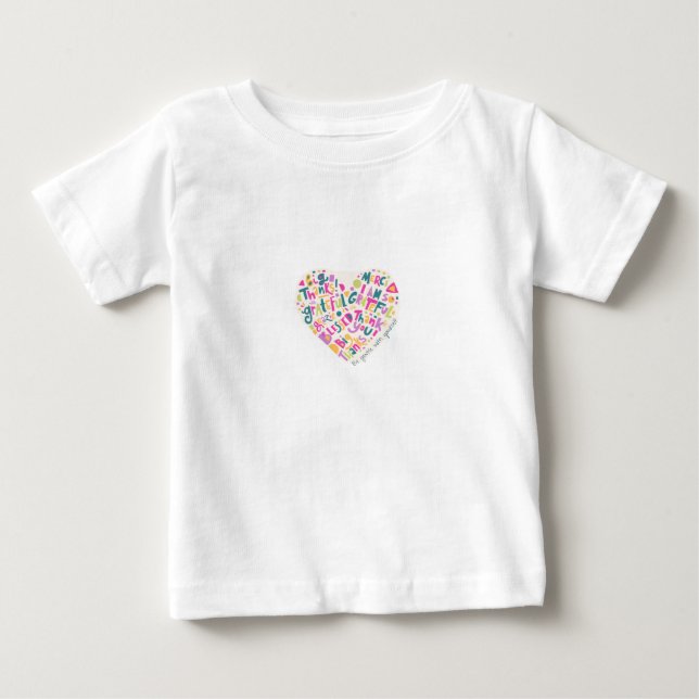 Heart Design  Baby T-Shirt (Front)