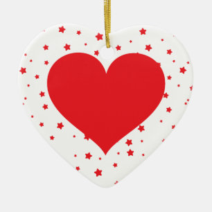 Heart design - Customise your own Ceramic Ornament