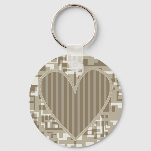 Heart Design Key Ring (Front)