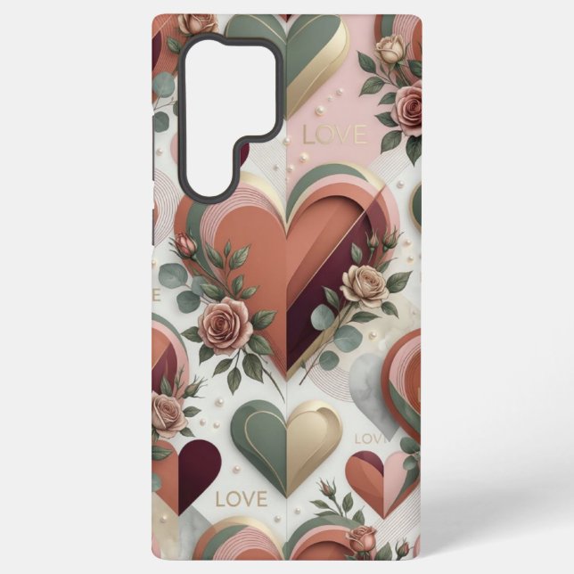 Heart Design Samsung Phone Case (Back)