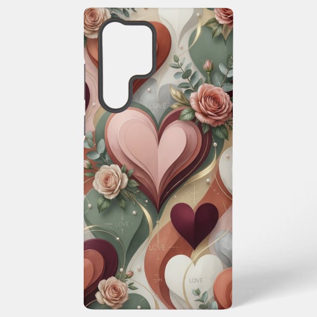 Heart Design Samsung Phone Case (Back)