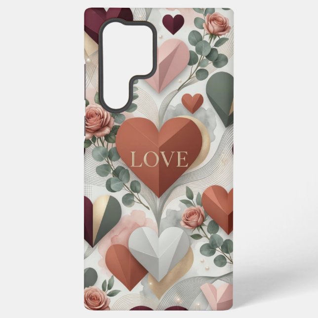 Heart Design Samsung Phone Case (Back)