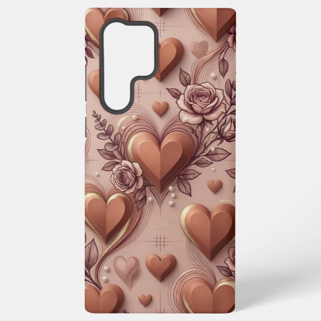 Heart Design Samsung Phone Case (Back)