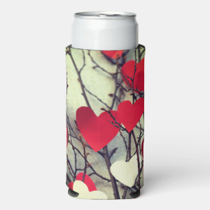 Heart Design Seltzer Can Cooler
