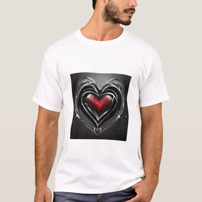 Heart Design Tshirt  (Front)