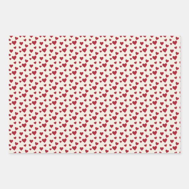 Heart design wrapping paper  (Front)