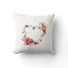 Heart Designed Throw Pillow