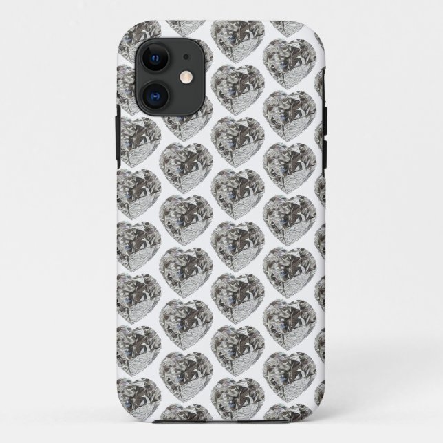 Heart Diamond Case-Mate iPhone Case (Back)
