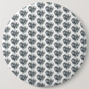 Heart Diamond Pattern Button