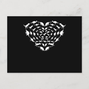 Heart Dinosaur Valentine Couples Valentines Day Gr Invitation Postcard