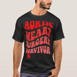 Heart Disease Awareness Aortic Heart Surgery Survi T-Shirt