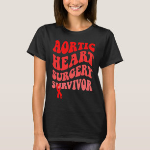 Heart Disease Awareness Aortic Heart Surgery Survi T-Shirt