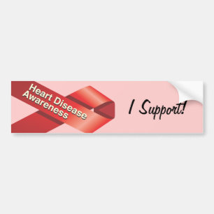 Heart Disease Awareness Bumper Sticker