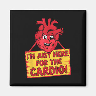 Heart Disease Awareness Cardio Humour Workout Fitn Magnet