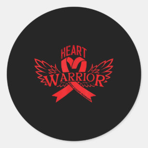 Heart Disease Awareness Classic Round Sticker