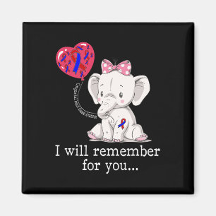 Heart Disease Awareness Elephant  Magnet
