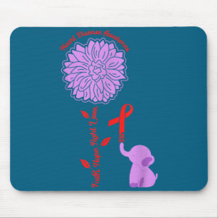Heart Disease Awareness Faith Hope Fight Love Card Mouse Pad
