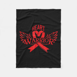 Heart Disease Awareness Fleece Blanket