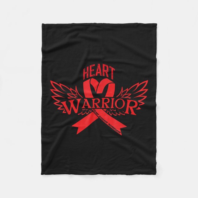 Heart Disease Awareness  Fleece Blanket (Front)