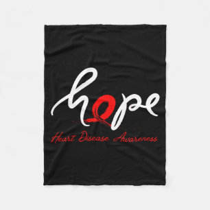 Heart Disease Awareness Go Red In February Health Fleece Blanket