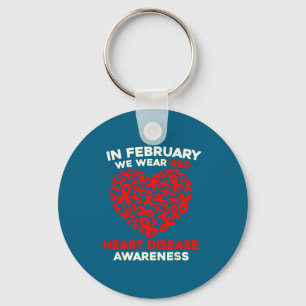 Heart Disease Awareness Go Red In February Health  Key Ring