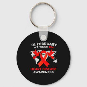 Heart Disease Awareness Go Red In February Health Key Ring