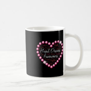 Heart Disease Awareness Health Month Support Love Coffee Mug