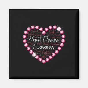 Heart Disease Awareness Health Month Support Love Magnet