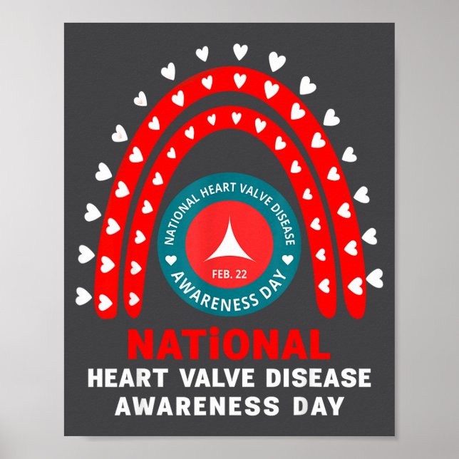 Heart Disease Awareness - Heart Valve Disease Awar Poster (Front)