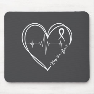 Heart Disease Awareness Heartbeat Chd Wear Red Hea Mouse Pad