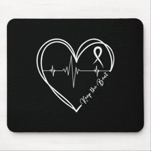 Heart Disease Awareness Heartbeat Chd Wear Red Hea Mouse Pad