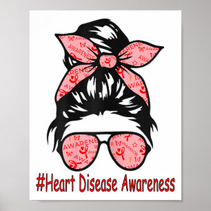 Heart Disease Awareness I Wear Red To Warrior Hear Poster
